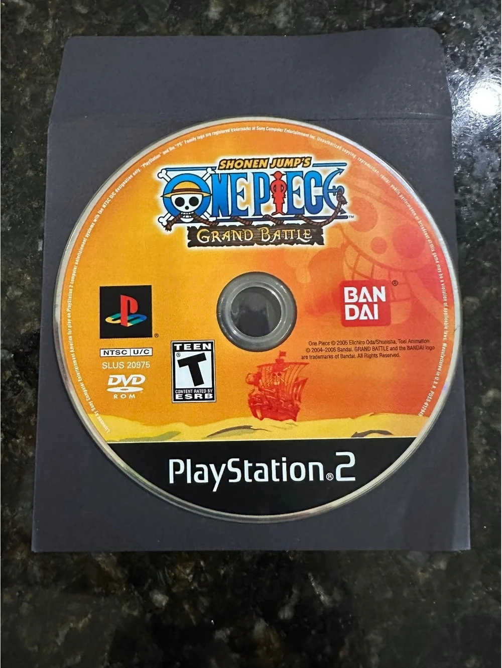 Shonen Jump's One Piece Grand Battle PlayStation 2 Game Disc